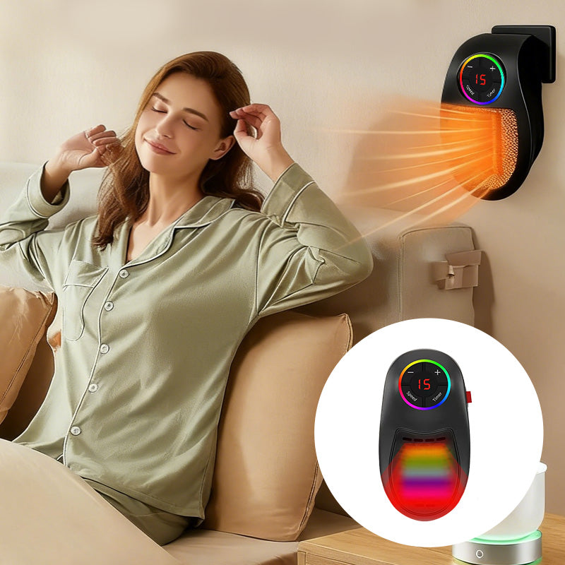 Portable fan mini heater