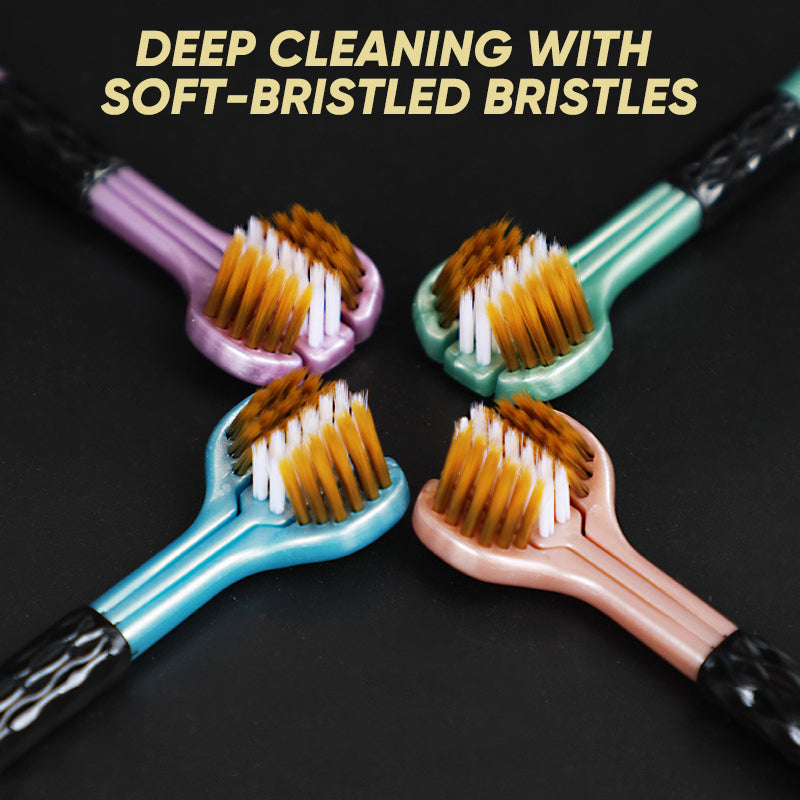 Three-sided Soft-covered Toothbrush