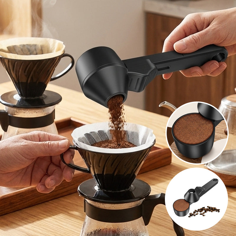 3-in-1 Coffee Measuring Spoon with Funnel & Leveler
