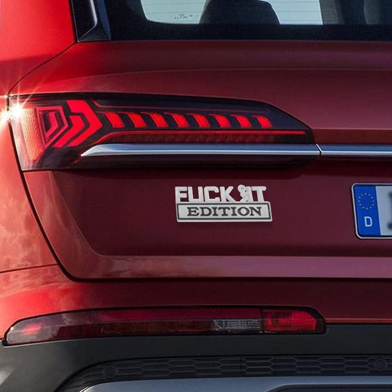 Fuck IT Edition Emblem 3D Sticker Decal