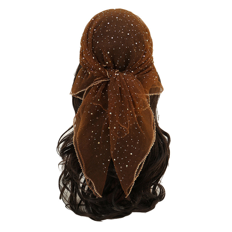 Hot rhinestone square scarf