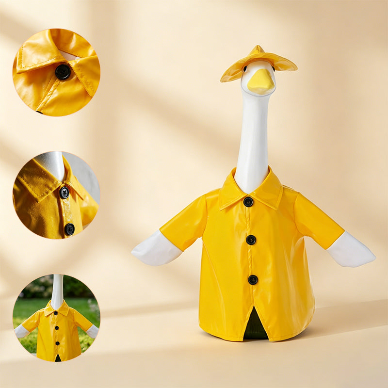 Patriotic Waterproof Porch Goose Raincoat Costume