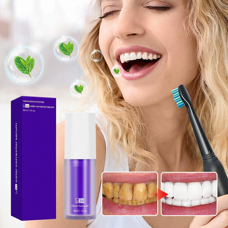Purple Teeth Whitening Mousse Toothpaste