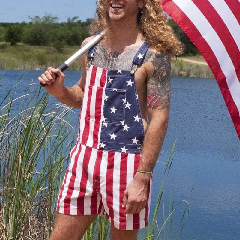 American Flag Overalls