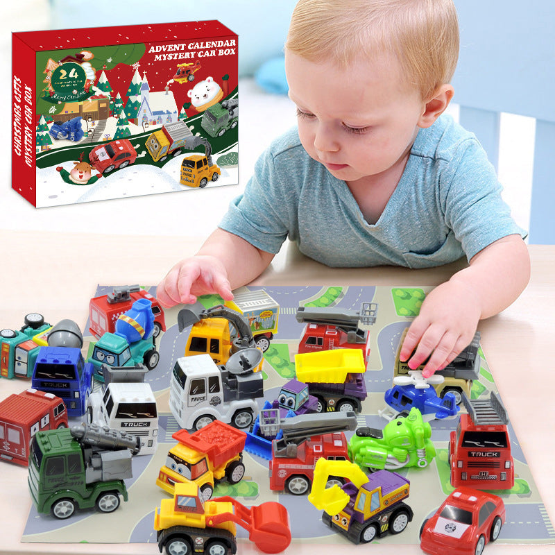 Christmas Advent Calendar 24 Diecast Cars for Kids