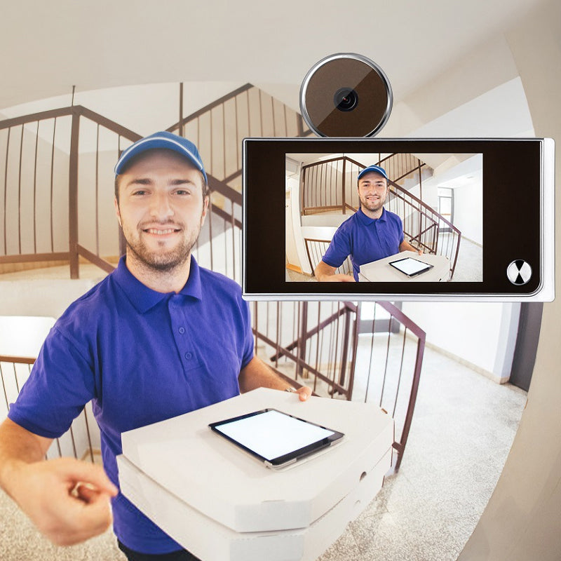Digital Doorbell LCD 120 Degree Eye Electronic Peephole Doorbell