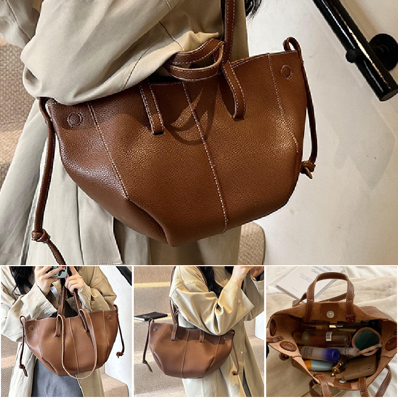 Urban Vintage Large-Capacity Tote Bag