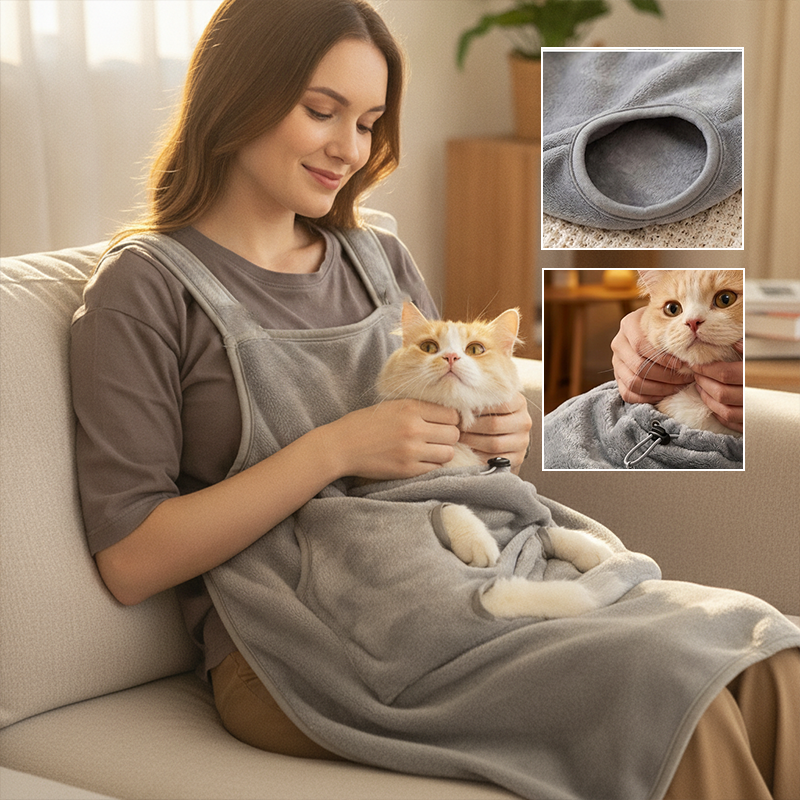 Cat-petting apron