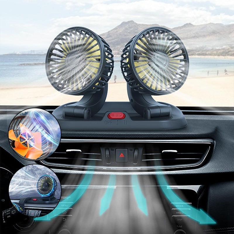 Portable Multi-Head Automotive Cooling Fan