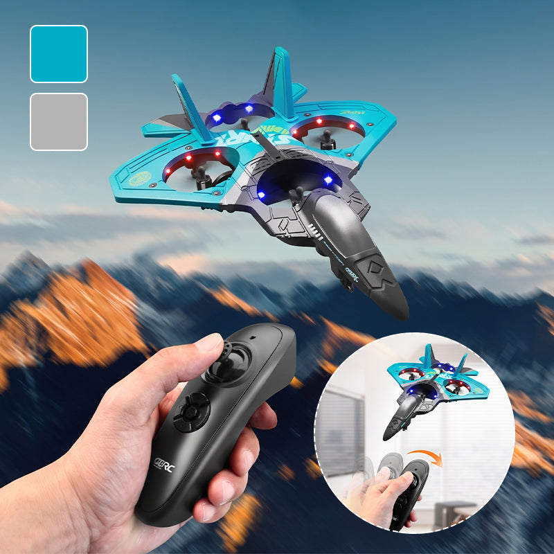 4-Motor RC Fighter Plane Toy with Gravity Control