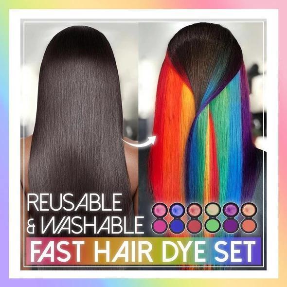 Reusable & Washable Fast Hair Dye Set ļ¼6 colorsļ¼