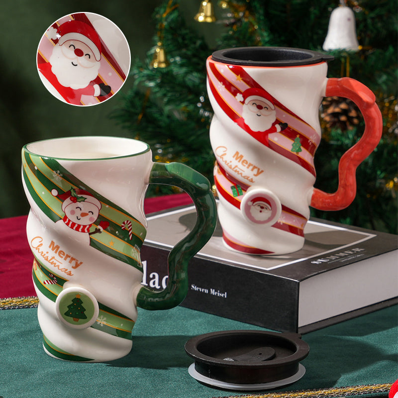 Christmas Spiral Shaped Mug