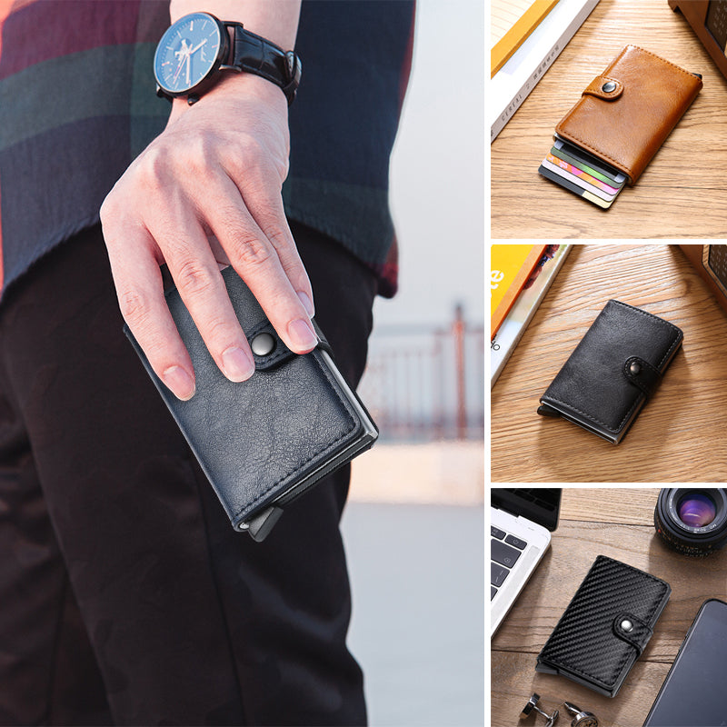 RFID Carbon Fiber Card Holder Wallet