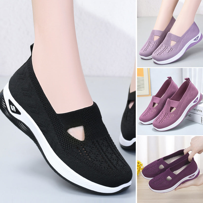 Women Woven Orthopedic Breathable Soft Sole Shoes