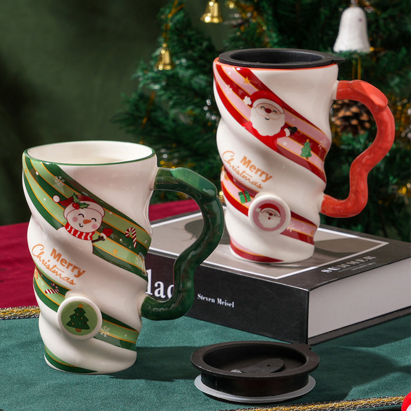 Christmas Spiral Shaped Mug