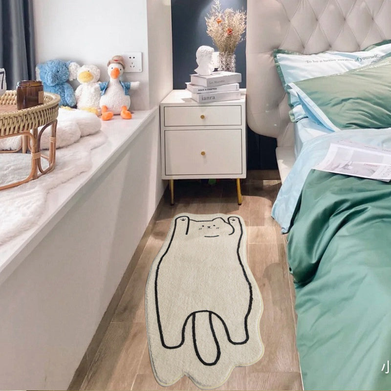Thick Cashmere Bedside Carpet
