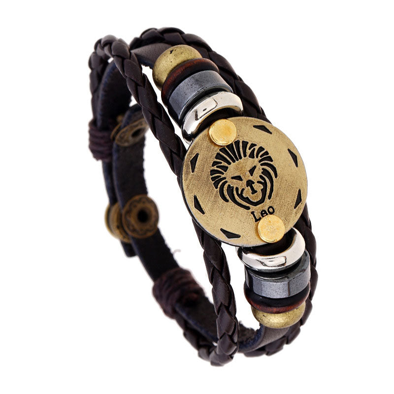 Retro Zodiac Sign Bracelet