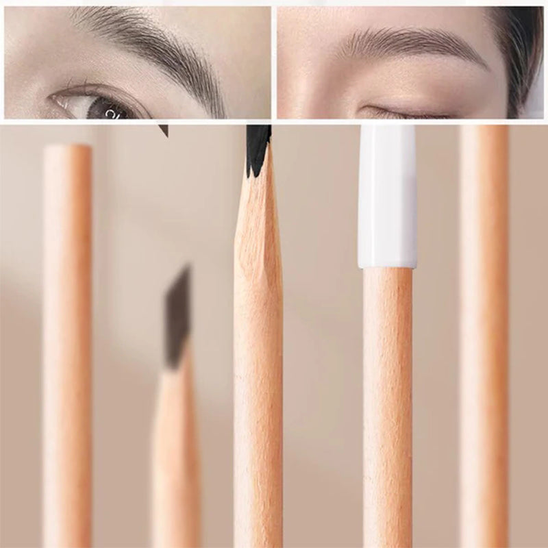 Waterproof Wooden Eyebrow Pencil(12 PCS)