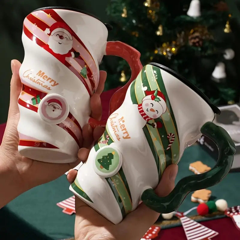 Christmas Spiral Shaped Mug