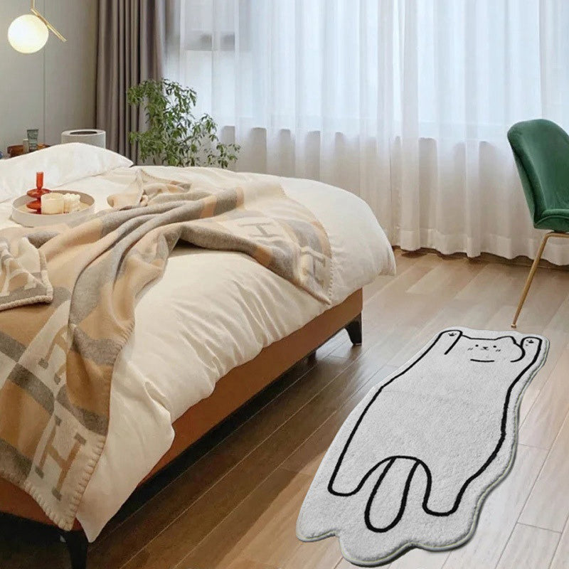 Thick Cashmere Bedside Carpet
