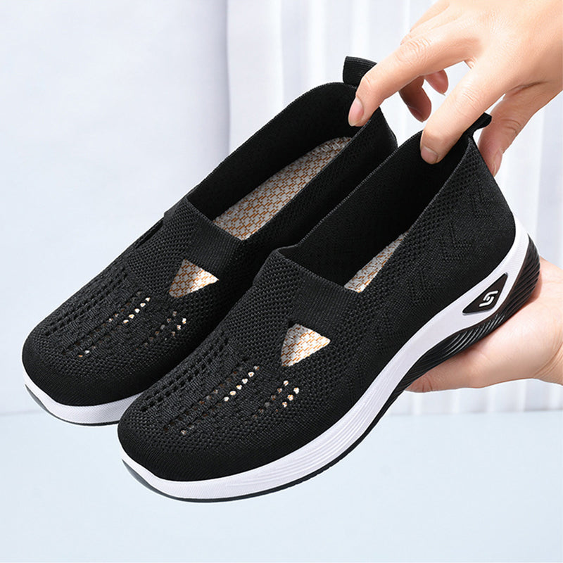 Women Woven Orthopedic Breathable Soft Sole Shoes