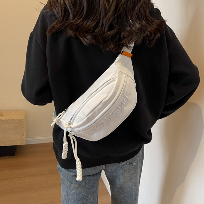 Embroidered Sport Chest Bag