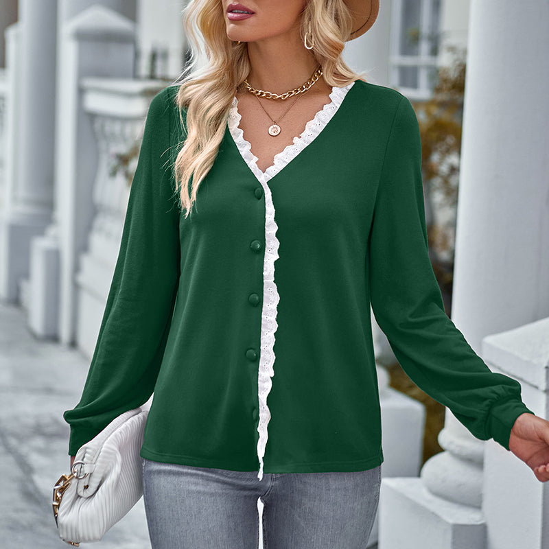 Long Sleeve Knitted Shirt