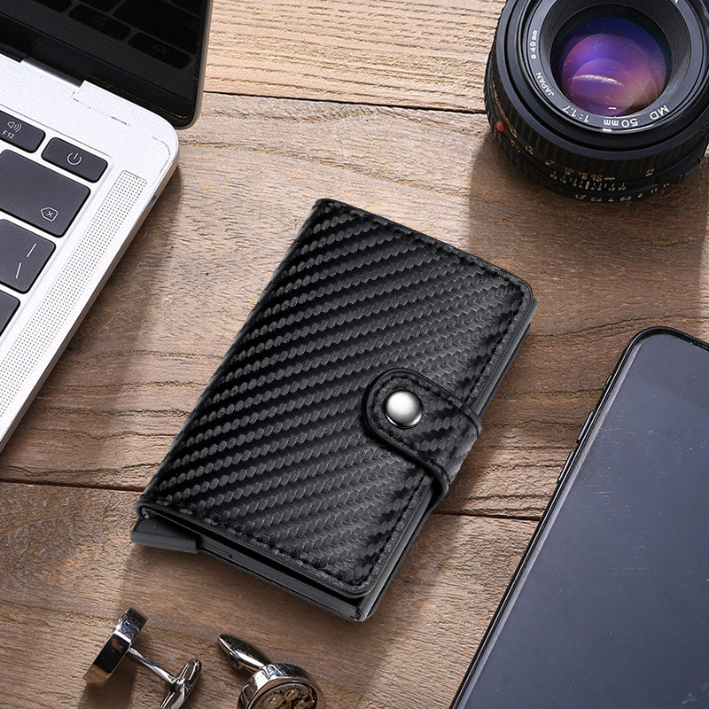 RFID Carbon Fiber Card Holder Wallet