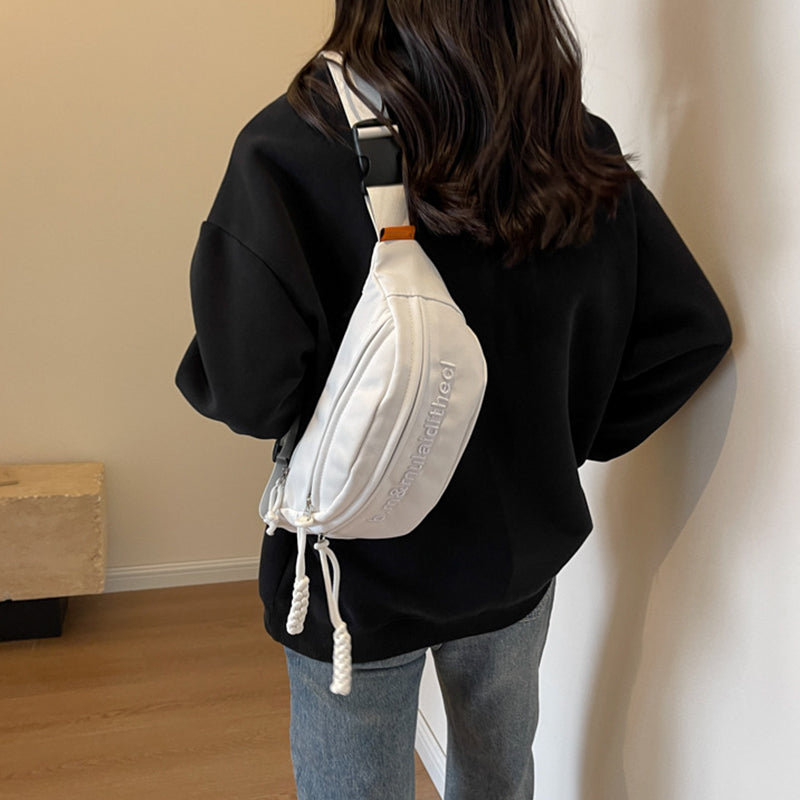 Embroidered Sport Chest Bag