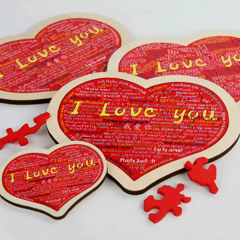 Heart Shape Puzzle|Say I Love You in 100 Languages