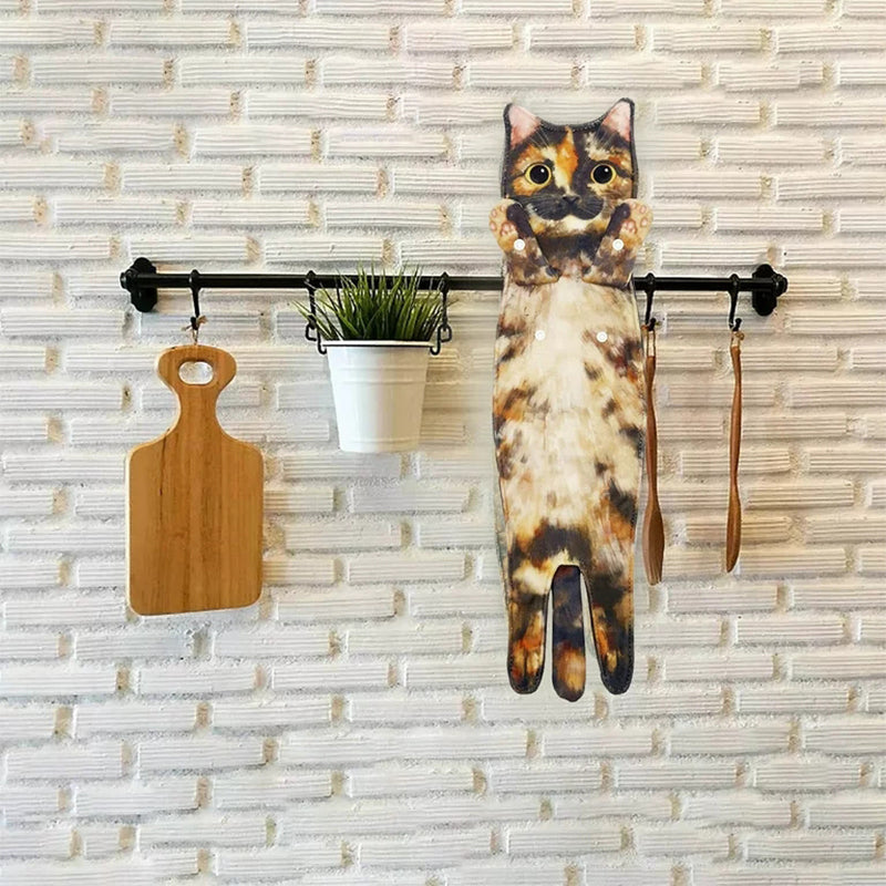 Cute Cat Hand Towel