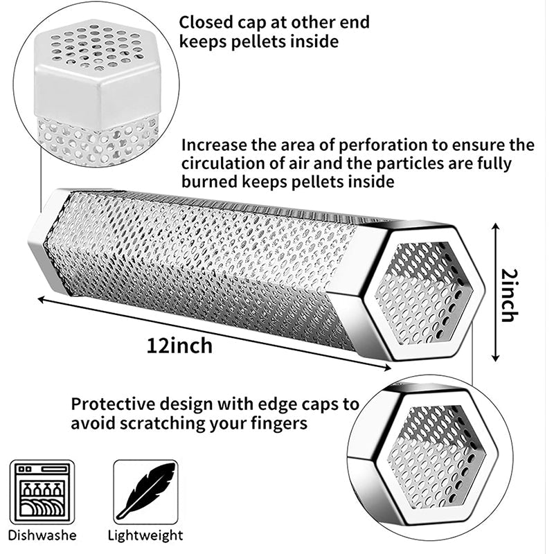 12' Pellet Smoker Tube for All Grill or Smoker