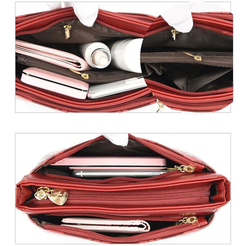 Large Capacity Minimalist Leather Shoulder Bag