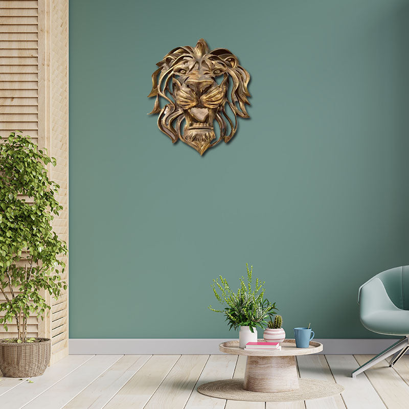 Lion Head Wall Mounted Art