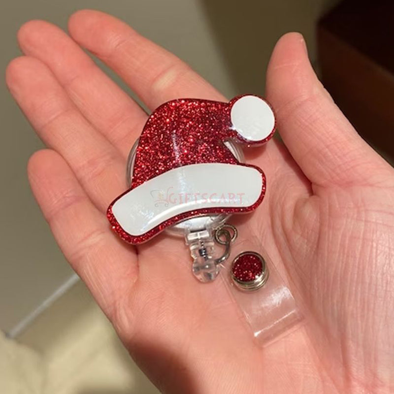 Christmas Retractable Badge