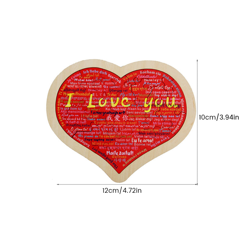 Heart Shape Puzzle|Say I Love You in 100 Languages