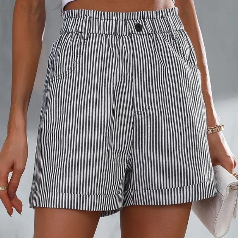 Loose Casual Striped Shorts