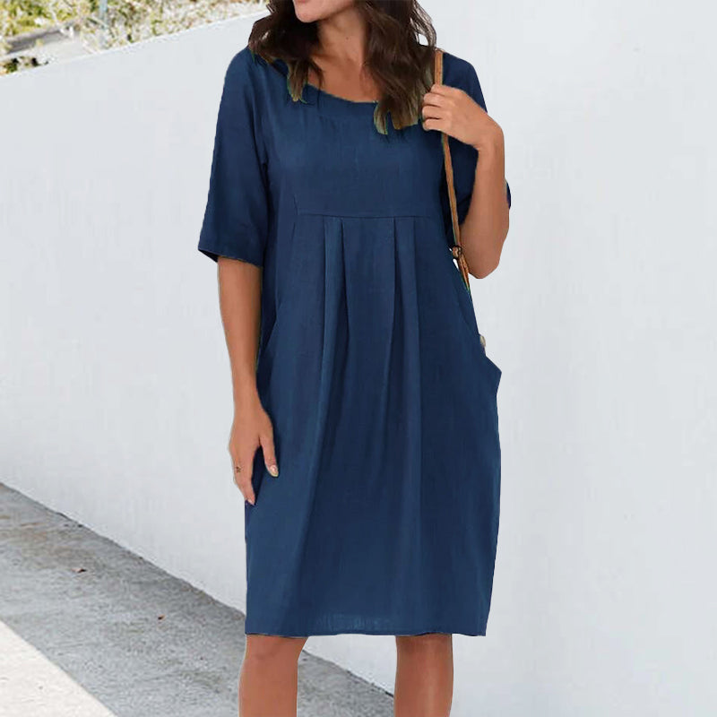 Short Sleeve Midi Dress