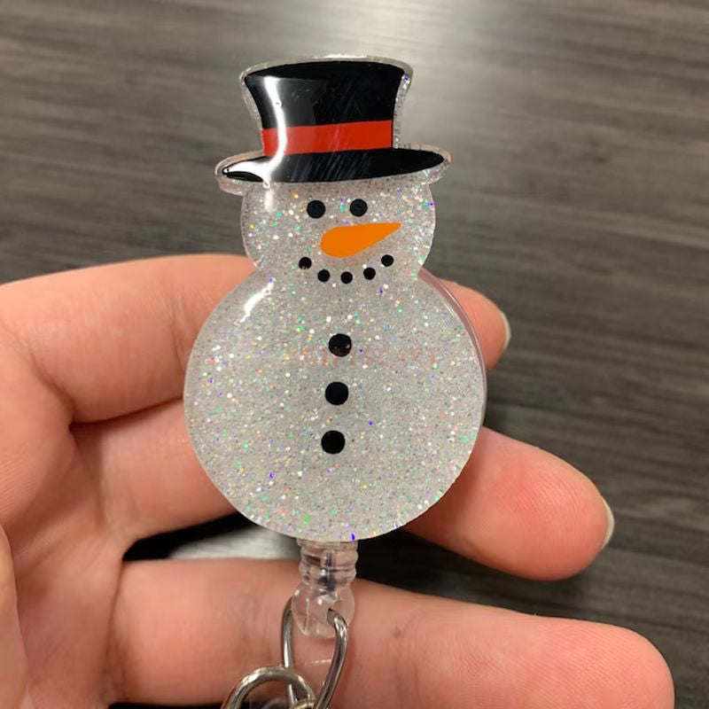 Christmas Retractable Badge