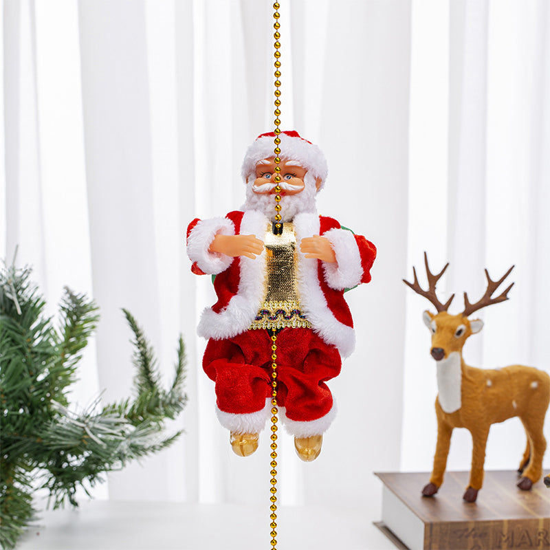 Electric Chimney Climbing Santa Claus Musical Toys