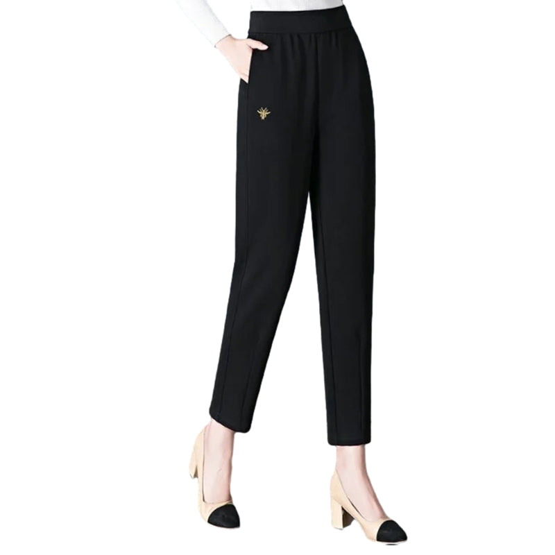 Loose-fitting High-waisted Slacks