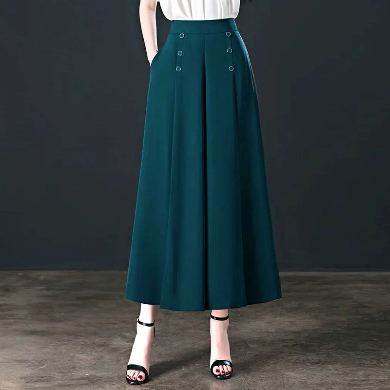 Pleated Wide Leg Pants