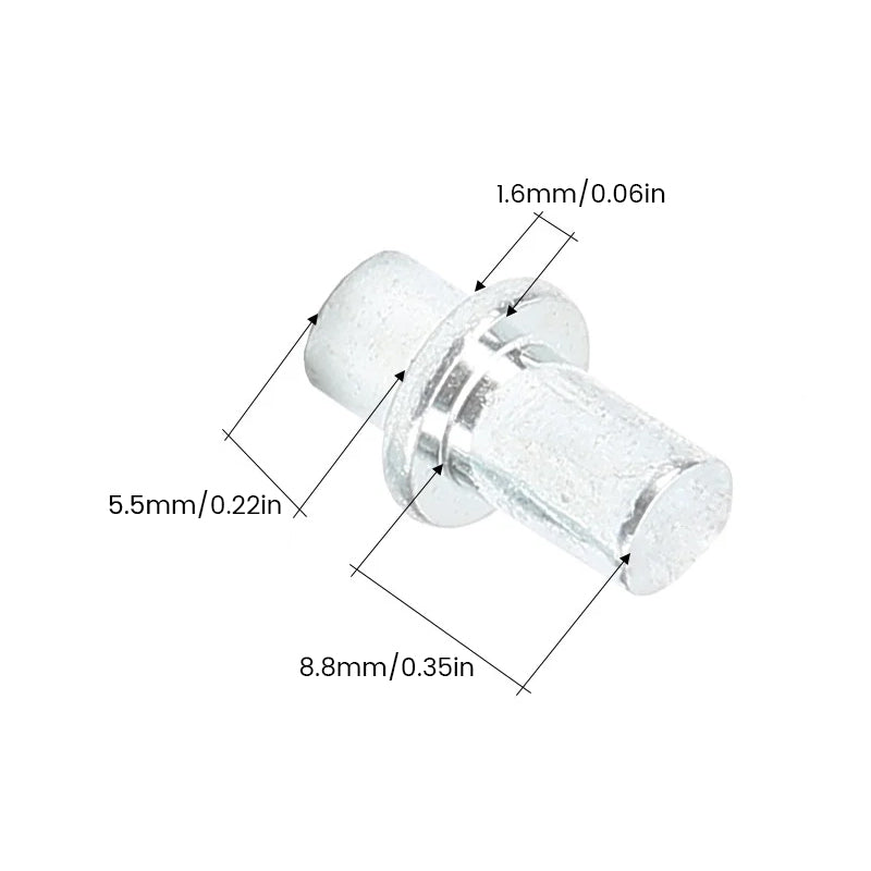 Round head break mandrel rivets