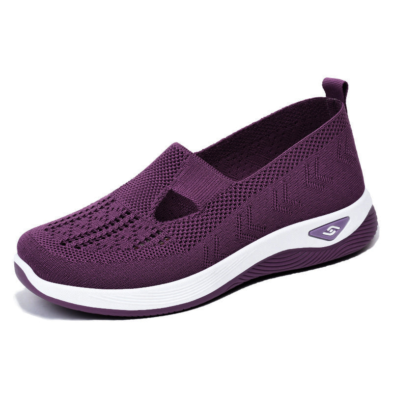 Women Woven Orthopedic Breathable Soft Sole Shoes