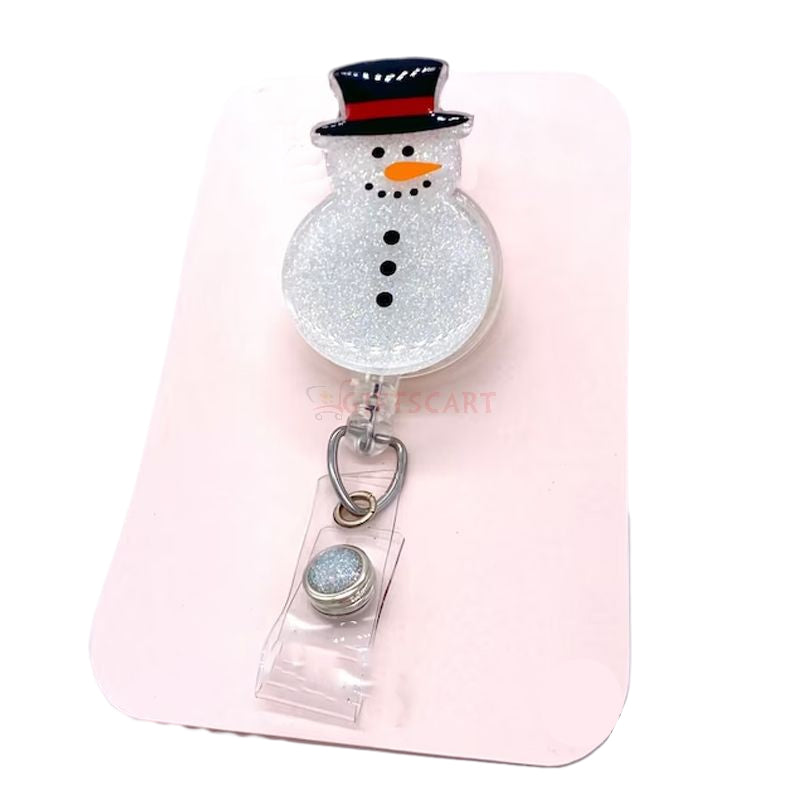 Christmas Retractable Badge