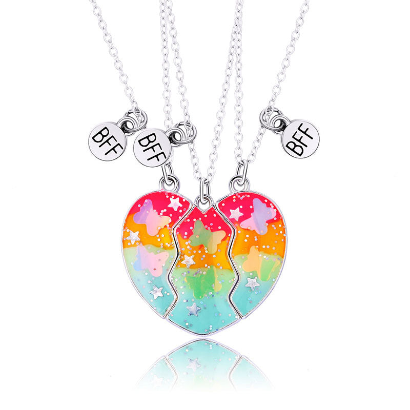3 Piece Magnetic Necklace Best Friends