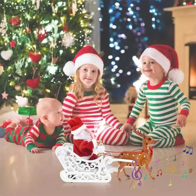 Electric Chimney Climbing Santa Claus Musical Toys