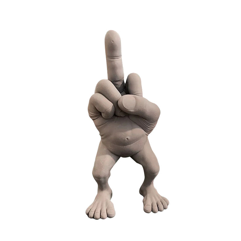 Middle Finger Figure with Legs