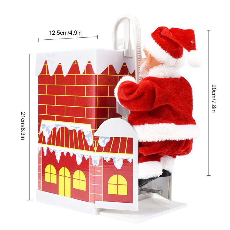 Electric Chimney Climbing Santa Claus Musical Toys