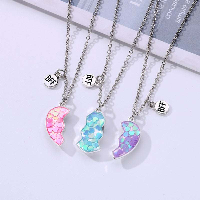 3 Piece Magnetic Necklace Best Friends
